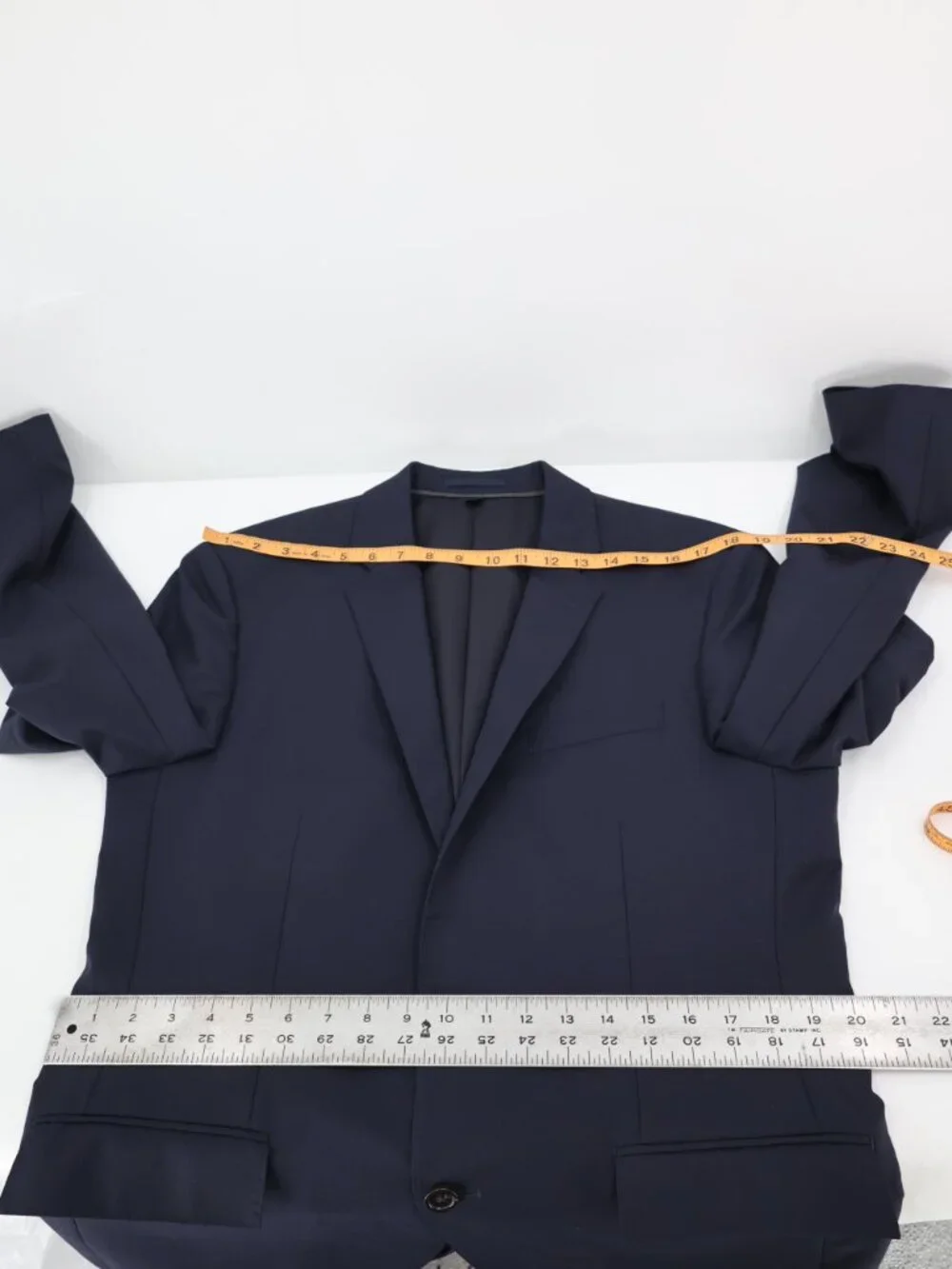 J Crew Sport Coat Mens 40R Crosby Loro Piana Super 120s Wool Blazer navy Blue